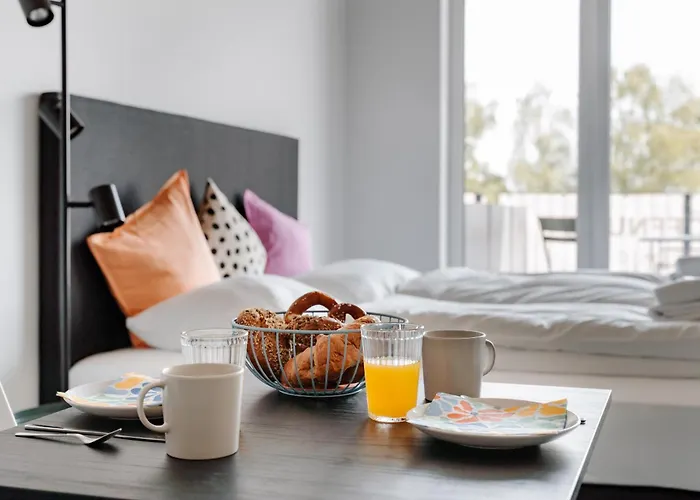 Skyrise Apartments Rammingen nahe Skyline Park und Therme modern und ruhig
