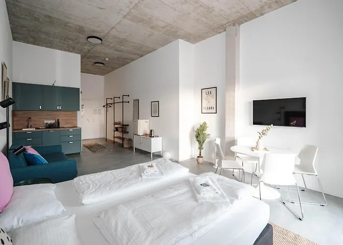 Skyrise Apartments Rammingen nahe Skyline Park und Therme modern und ruhig